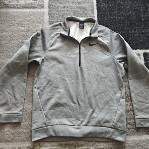 Nike 1/4 Zip Dri-Fit Sweatshirt Men’s M Gray Pullover Activewear Performance